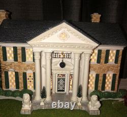 Retired Dept 56 SNOW VILLAGE Elvis Presley's Graceland Gift Set Cadillac RARE