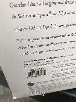 Retired Dept 56 SNOW VILLAGE Elvis Presley's Graceland Gift Set Cadillac RARE