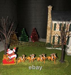 Retired Dept 56 SNOW VILLAGE Elvis Presley's Graceland Gift Set Cadillac RARE