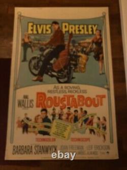 Roustabout Original 40 x 60 Rare Movie Poster- Elvis Presley