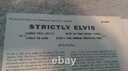 STRICTLY ELVIS 45 EPA-994 RCA VICTOR Orange Label 1957 Picture Sleeve NM PRESLEY
