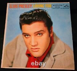 STUNNING COVER! Elvis Presley Loving You RCA Victor LPM 1515 RARE-LONG PLAY 1957