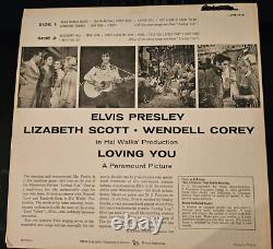 STUNNING COVER! Elvis Presley Loving You RCA Victor LPM 1515 RARE-LONG PLAY 1957