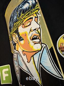 SUPER RARE 1995 Elvis Presley Jesus Christ Human Skateboard Deck VINTAGE