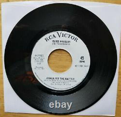 SUPER RARE PROMO PACKAGE Elvis Presley JOSHUA FIT THE BATTLE 447-0651