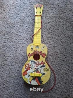 Selcol 1950's Elvis Presley Guitar yellow VERY RARE