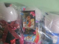 Set 11 Gallery Treasures Elvis Presley Signature Collection 8 Bears Plush RARE
