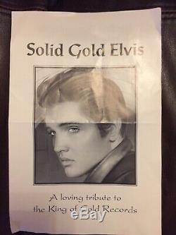 Solid Gold Elvis RARE Elvis Presley Collectors Plate Set -Certificate & Boxed