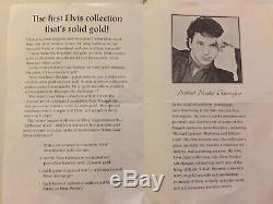Solid Gold Elvis RARE Elvis Presley Collectors Plate Set -Certificate & Boxed