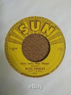 Sun label 1955 45 rpm records elvis presley Scotty and Bill rare