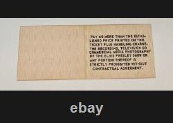 Super Rare Elvis Presley Error Ticket On Aug 25, 1977 Cumberland County Arena