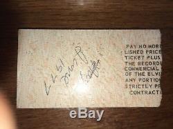 Super Rare Elvis Presley In Concert June 21, 1977 Cbs Special Tv Ticket! Tcb