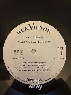 Super rare Elvis Presley Special Palm Sunday Programming OG stamped matrix