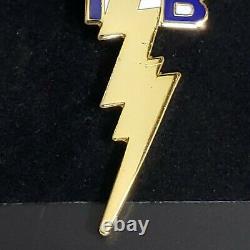 TCB In A Flash Lapel Pin Graceland Elvis Presley Very Rare Highly Collectable