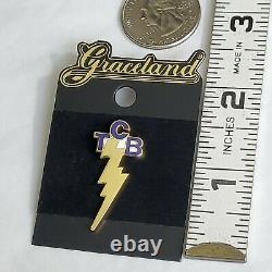 TCB In A Flash Lapel Pin Graceland Elvis Presley Very Rare Highly Collectable