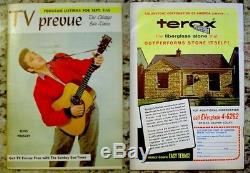 TV Guide 1956 Elvis Presley Regional TV Prevue EX/NM COA Extremely Rare