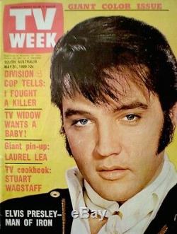 TV Guide 1969 Elvis Presley International TV Week South Australia VG/EX COA Rare