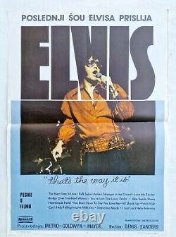 That's The Way It Is Elvis Presley Last Show 1971 Rare Exyugo Movie Poster