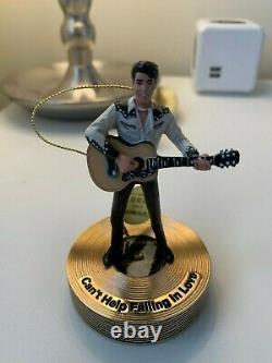 The Bradford Editions Elvis Presley Solid Gold Musical Ornament Collection Rare