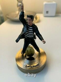 The Bradford Editions Elvis Presley Solid Gold Musical Ornament Collection Rare