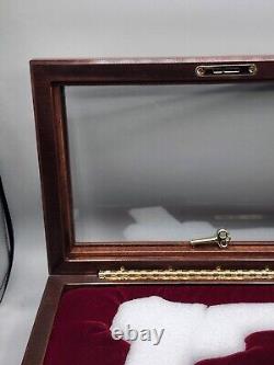 The Elvis Presley Tribute Pistol Wood CASE ONLY Edition Of Only 500 withKey Rare 1