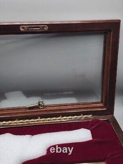 The Elvis Presley Tribute Pistol Wood CASE ONLY Edition Of Only 500 withKey Rare 1