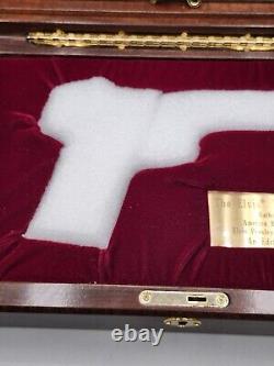 The Elvis Presley Tribute Pistol Wood CASE ONLY Edition Of Only 500 withKey Rare 1