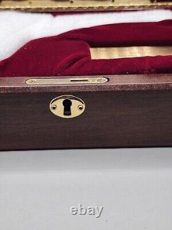 The Elvis Presley Tribute Pistol Wood CASE ONLY Edition Of Only 500 withKey Rare 1