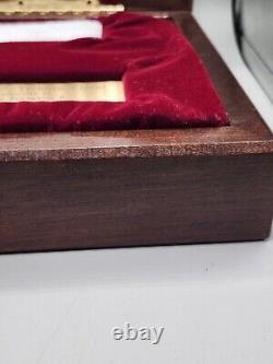 The Elvis Presley Tribute Pistol Wood CASE ONLY Edition Of Only 500 withKey Rare 1