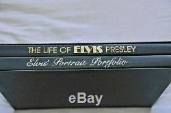 The Life of ELVIS PRESLEY + Portrait Portfolio Sean Shaver box set ex cond RARE