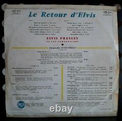 Trés Rare LP 33T Elvis Presley Le Retour D' Elvis or. Fr 05/60 Label Jaune