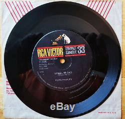 ULTRA-RARE 1961 COMPACT 33 SINGLE Elvis Presley I FEEL SO BAD 37-7880