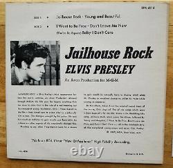 ULTRA-RARE MINT 1968 ORANGE LABEL Elvis Presley JAILHOUSE ROCK EPA-4114