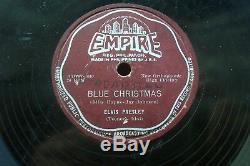 Uber Rare Elvis Presley 78 RPM Blue Christmas / Here Comes Santa Claus Empire