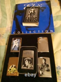 Ultra Rare Elvis Presley 4 Zippo Lighter Collection Set