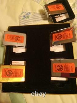Ultra Rare Elvis Presley 4 Zippo Lighter Collection Set