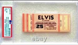 Ultra Rare Elvis Presley Misprinted? Ticket 8/25/77 Fayetteville, N. C. Psa-8
