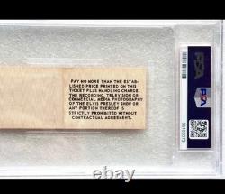 Ultra Rare Elvis Presley Misprinted? Ticket 8/25/77 Fayetteville, N. C. Psa-8