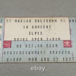 Unused Elvis Presley Concert Ticket Nassau Coliseum August 22 1977 Rare