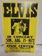 Very Rare Elvis Presley Original Concert Poster 1977 5 Days After His Death