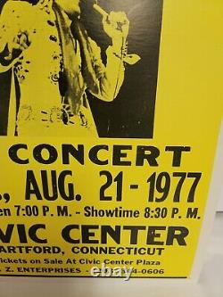 VERY RARE ELVIS PRESLEY Original Concert Poster 1977 5 Days After His Death