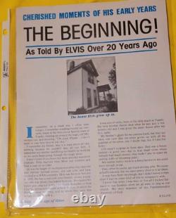 VINTAGE VERY RARE Elvis Presley Beginning As told by Elvis Over 20 years ago