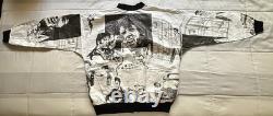VTG Elvis Presley Archives Black White Full Zip Lightweight Jacket Paper Rare