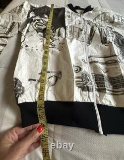 VTG Elvis Presley Archives Black White Full Zip Lightweight Jacket Paper Rare
