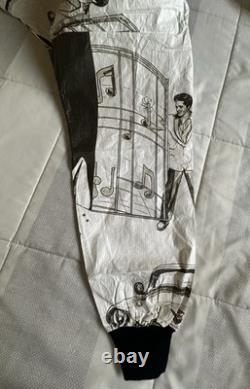 VTG Elvis Presley Archives Black White Full Zip Lightweight Jacket Paper Rare