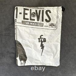 VTG Elvis Presley Archives Black White Full Zip Lightweight Jacket Paper Rare