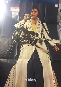 Very Rare 1977 The Sun Newspaper Fullsize Elvis Presley Poster