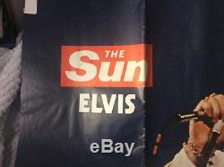 Very Rare 1977 The Sun Newspaper Fullsize Elvis Presley Poster