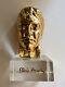 Very Rare 24k Oro Gold Elvis Presley Head Sculpture. Bell Glass Made In Italy