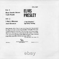 Very Rare Dog on Side withsleeve Elvis Presley RCA Victor EPA-747 1965 Rockabilly